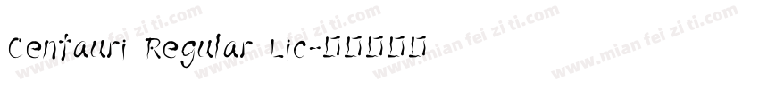 Centauri Regular Lic字体转换